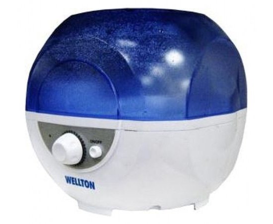Небольшой паровой увлажнитель Wellton WUH-445 потребляет мало электричества, но обладает очень небольшим резервуаром — всего 2.5 литра