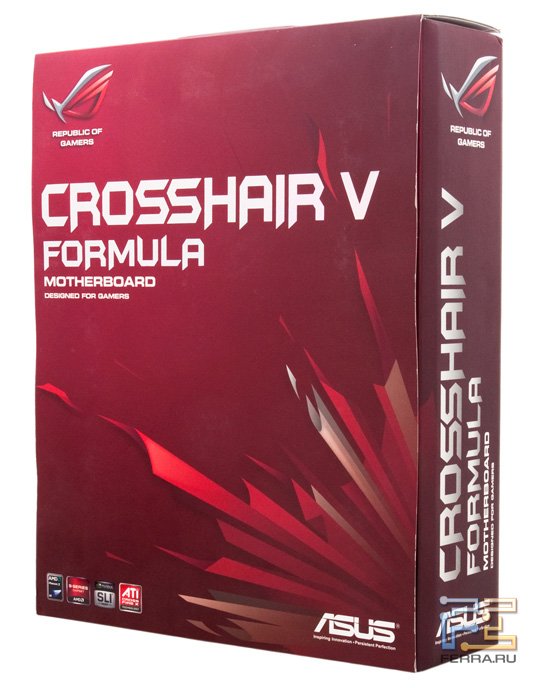 Упаковка материнской платы Asus Crosshair V Formula