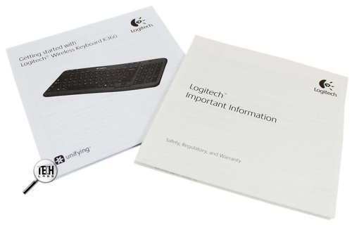 Logitech Wireless Keyboard K360. Комплектация
