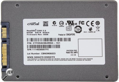 Crucial C300 Real SSD 64Gb. Спецификация
