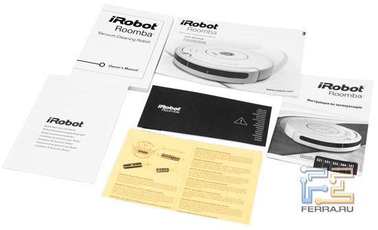 Комплект документов и инструкций для iRobot Roomba 564 PET