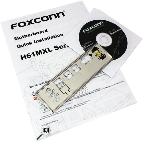 Материнская плата Foxconn H61MXL. Комплектация