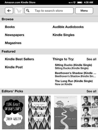 Электронный ридер Amazon Kindle Touch – обзор