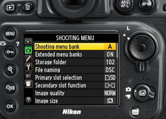 Пользовательский интерфейс в Nikon D800 практически не отличается от других камер компании