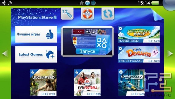 Live Area для PlayStation Store на PS Vita