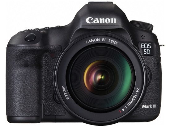 Canon EOS 5D Mark III: вид спереди