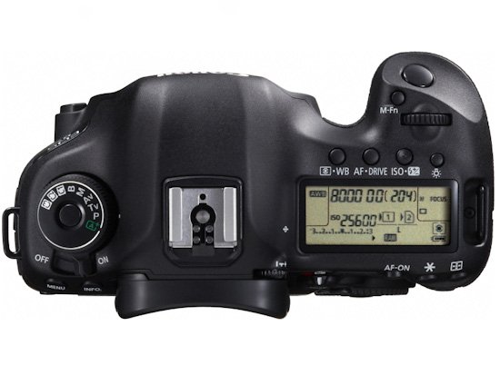 Canon EOS 5D Mark III: вид сверху