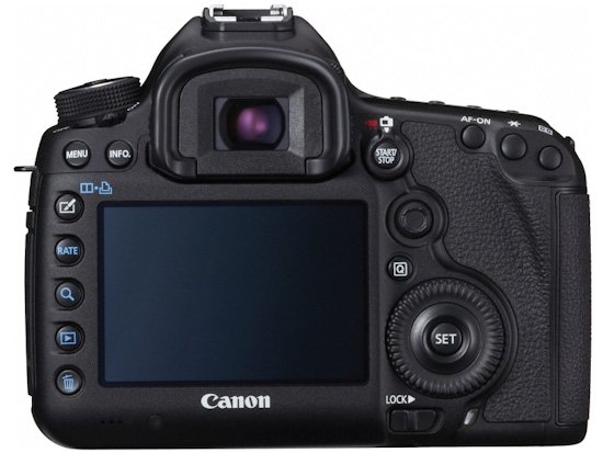 Canon EOS 5D Mark III: вид сзади