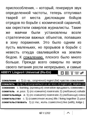 PocketBook Touch. В работе
