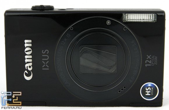 Canon IXUS 510 HS, вид спереди