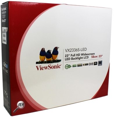 ViewSonic VX2336S-LED. Упаковка
