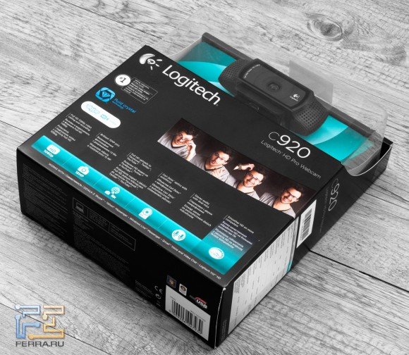 Коробка с веб-камерой Logitech HD Pro Webcam C920