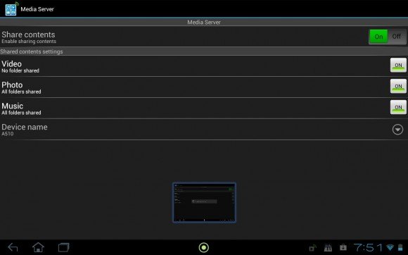 Приложение для синхронизации данных Acer Iconia Tab A510