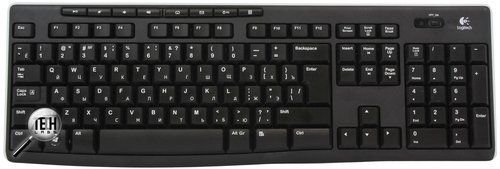 Беспроводная клавиатура для ноутбука Logitech K 270. Раскладка