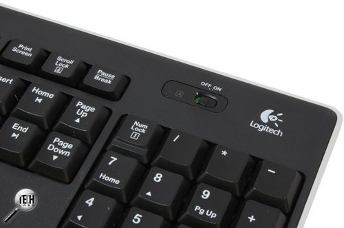Беспроводная клавиатура для ноутбука Logitech K 270. Включение