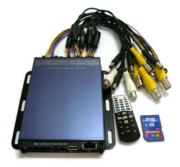 Цифровой автомобильный многоканальный видеорегистратор SDVR-1104 (до 4-х камер и 4-х микрофонов)