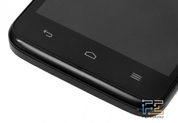 Сенсорные кнопки на лицевой панели Huawei Ascend D1