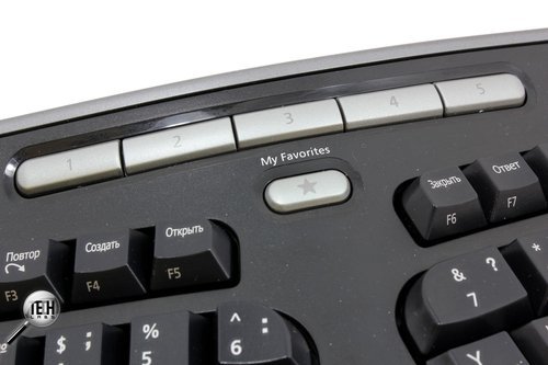 Эргономичная проводная клавиатура Microsoft Natural Ergonomic Keyboard 4000.Клавиши для записи пользовательских функций