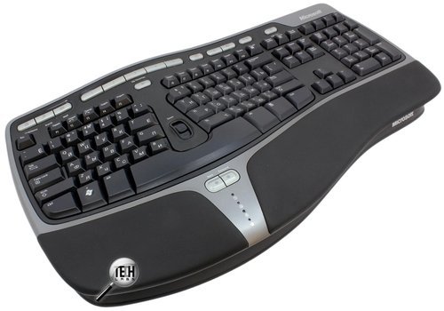 Эргономичная проводная клавиатура Microsoft Natural Ergonomic Keyboard 4000. Общий вид