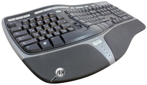 Эргономичная проводная клавиатура Microsoft Natural Ergonomic Keyboard 4000. Встроенная подставка