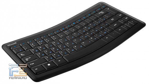 Общий вид Microsoft Sculpt Mobile Keyboard