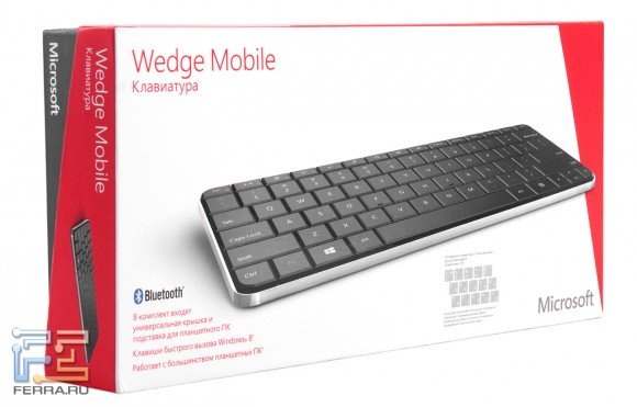 Упаковка Microsoft Wedge Mobile Keyboard