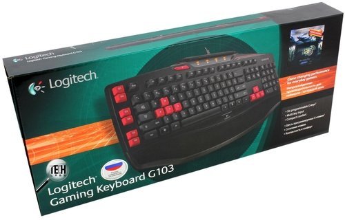 Logitech G103 Gaming Keyboard – упаковка