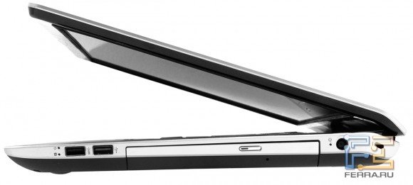 HP ENVY dv7-7266er. Вид сбоку
