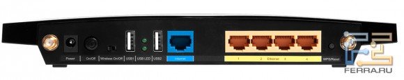 Для удобства локальные Ethernet-порты и порт для подключения к провайдеру TP- LINK размечены разными цветами