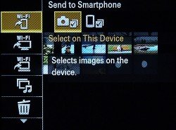 Быстрое меню в режиме просмотра в Sony Cyber-shot DSC-WX300