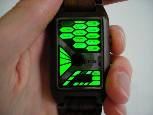 Kisai Console Wood LED Watch