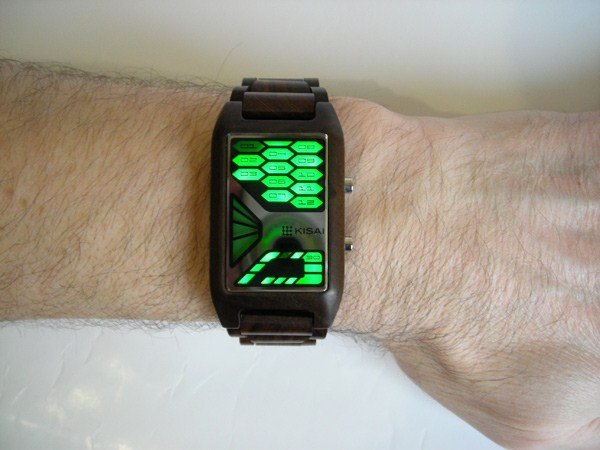 Kisai Console Wood LED Watch