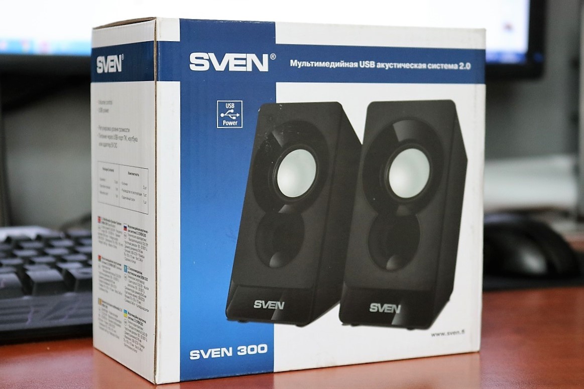 Обзор SVEN 300. Мультимедийная USB - акустика 2.0 - MAXI.BY